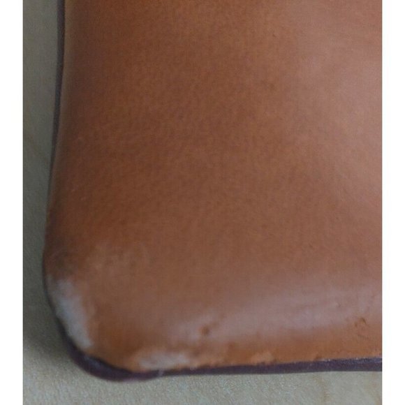 Rosme Burgundy and Brown Leather Purse Crossbody Made in Spain  - 11 in x 9‎ in - Picture 9 of 10